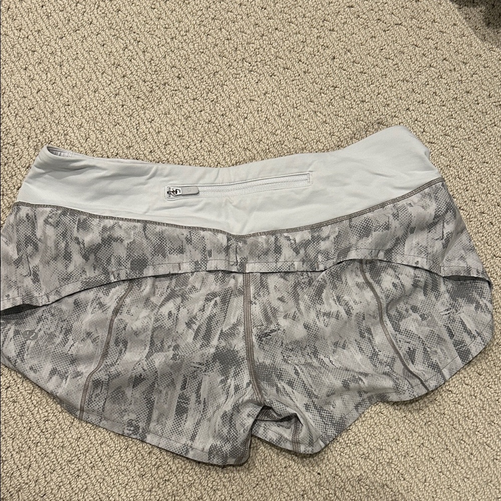 lululemon athletica Gray Camouflage Athletic Shorts